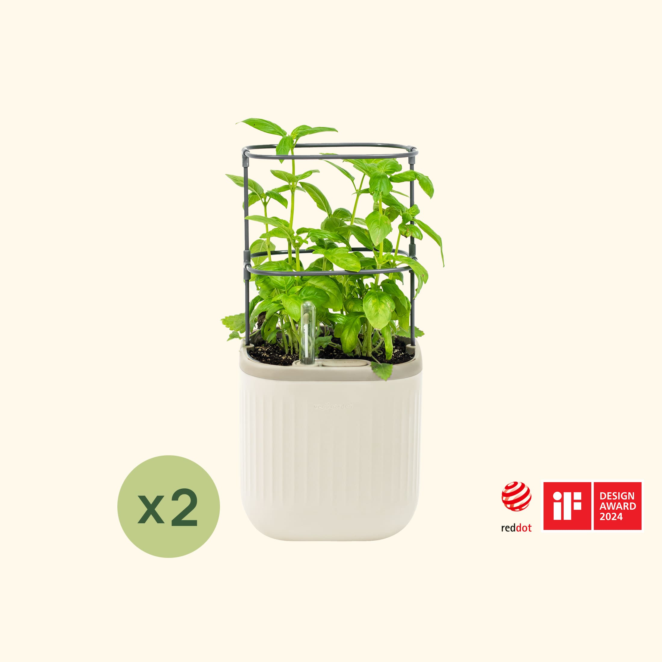 EZ Self-Watering Mini Planter Pot with Trellis | Vego Garden
