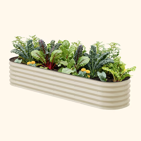 17" Tall 9 In 1 Large Modular Metal Raised Garden Bed Kit | Vego Garden