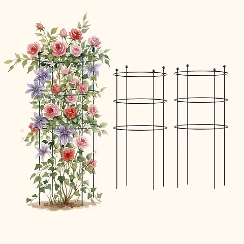 Flower Cage Round - 2 Pack  | Vego Garden
