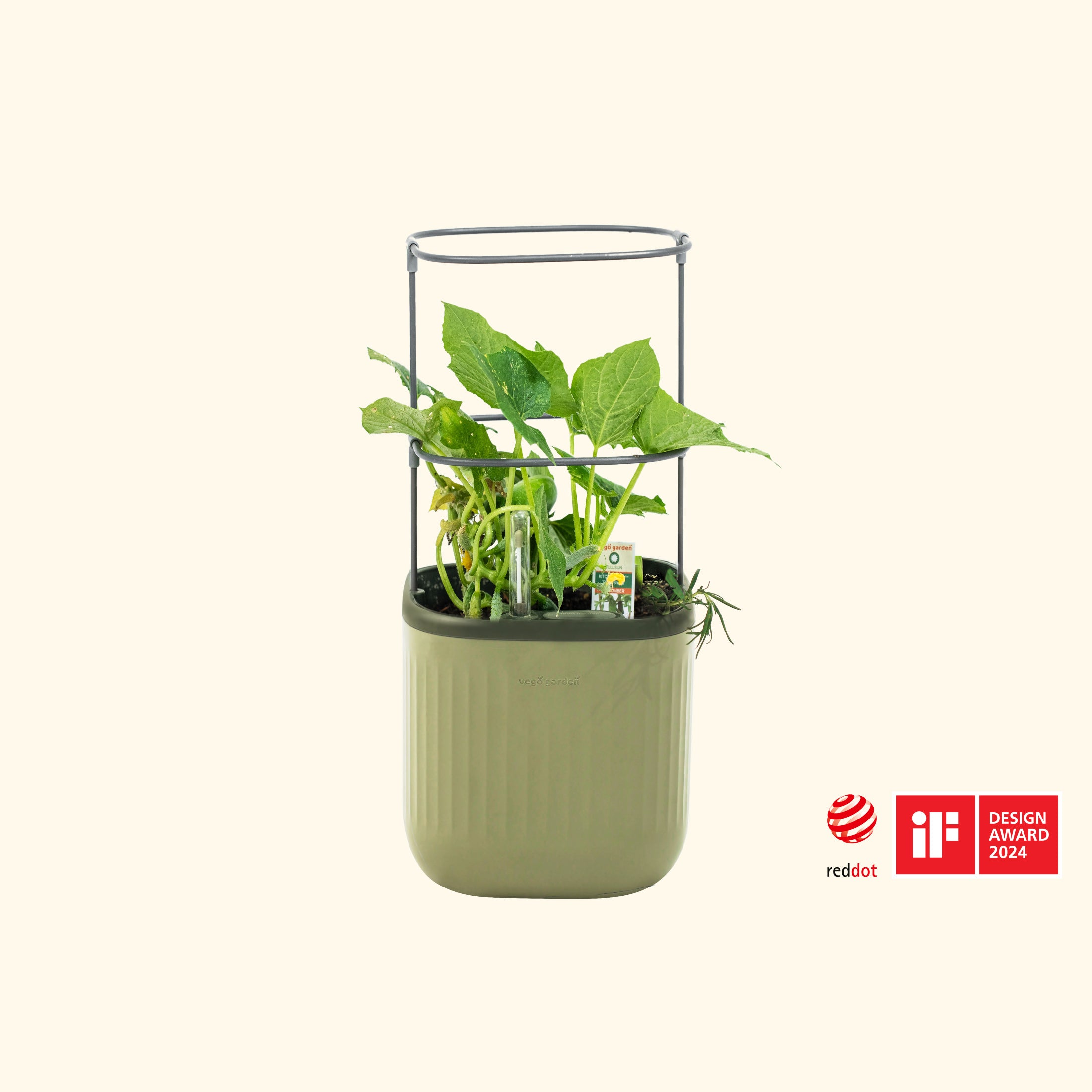 EZ Self-Watering Mini Planter Pot with Trellis | Vego Garden